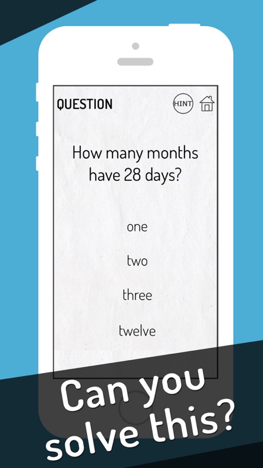 #2. Tricky Quiz - Genius Brain Test! (iOS) 由: Leigh Be