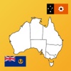 Australia State Flags, Maps, Info