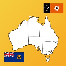 Australia State Flags, Maps, Info