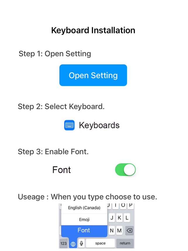 ‎Font Keyboard - Fonts Chat Screenshot