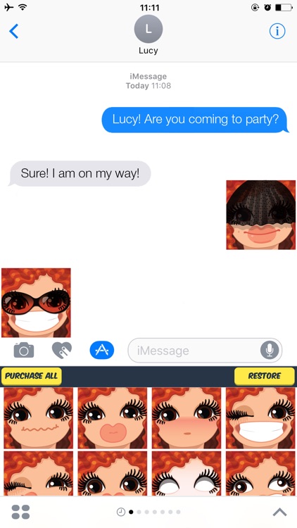 Redhair Woman Emoji Stickers