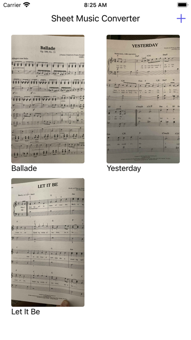 Sheet Music Converter Screenshot