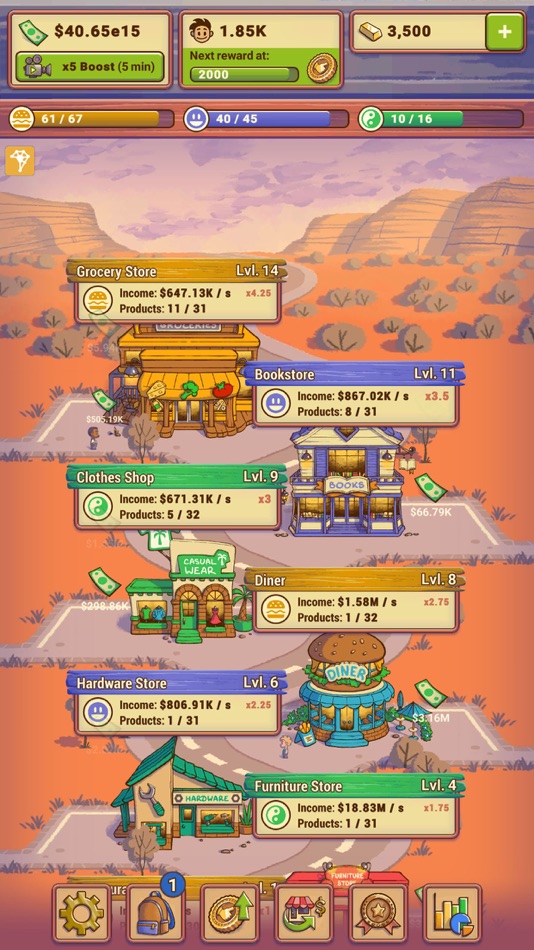 #4. Idle Shop Manager (iOS) 来自: Bling Bling Games GmbH
