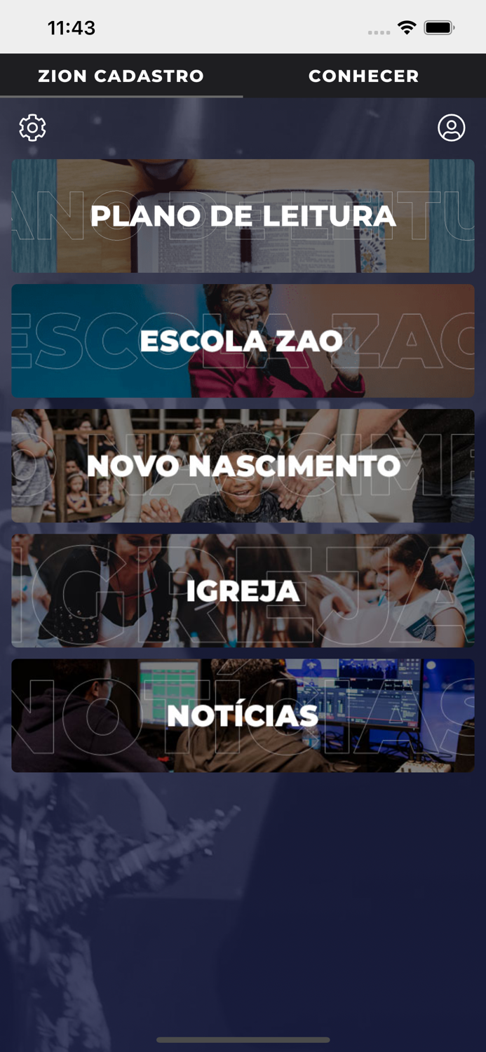 Zion Church Cadastro