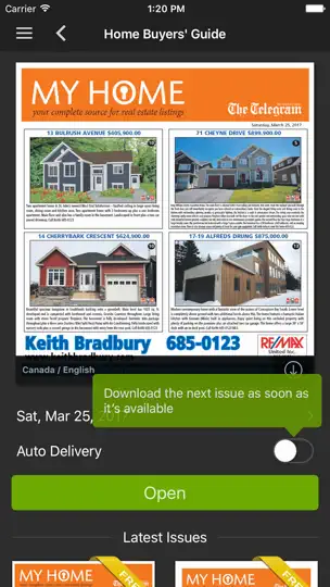 Скриншот The Telegram Home Buyers' Guide на iPhone 2