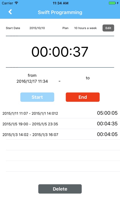 MokuMokuTimer - App for recording your study hours