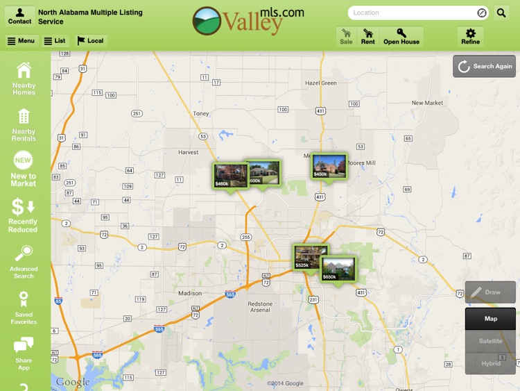 North Alabama Homes For Sale for iPad