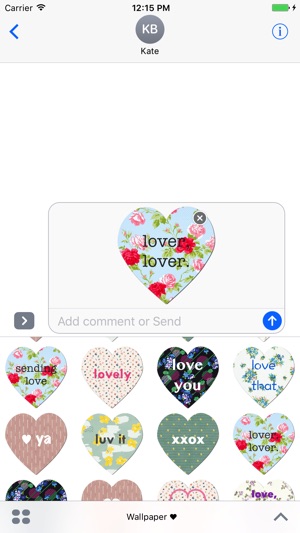 Wallpaper Hearts - love-ly messaging stickers(圖2)-速報App