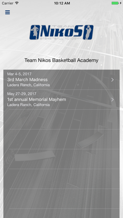 Screenshot #1 pour Team Nikos Basketball Academy