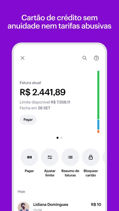 Screenshot #3 pour Nubank - Conta e Cartão