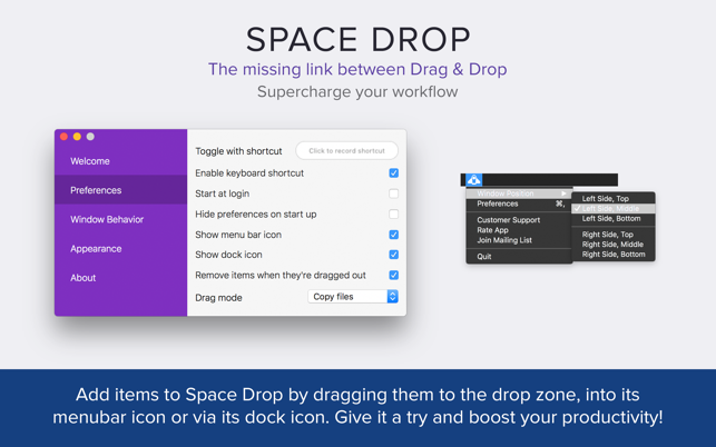 ‎Space Drop: Better Drag & Drop Screenshot