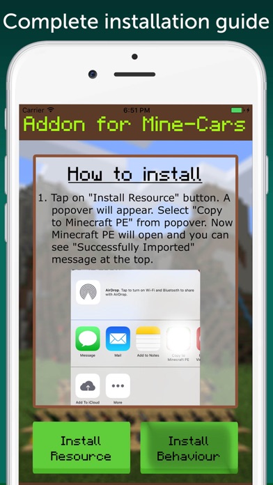 MineCars AddOn for Minecraft PEのおすすめ画像1