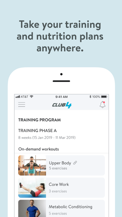 CLUB4 App Screenshot