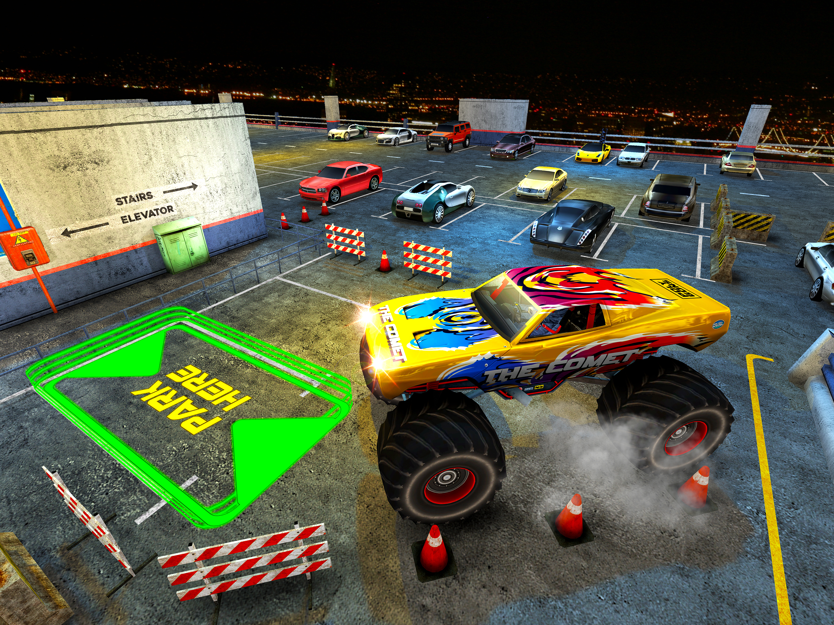 Multi Storey Monster Truck Parking Simulator 2017
