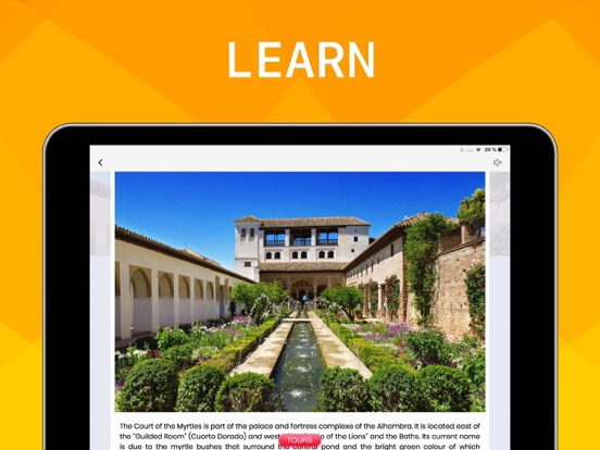 Alhambra Visitor Guide iPad screenshot 5 - Education app
