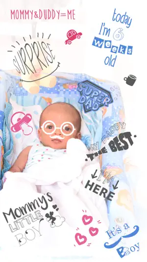 Baby Photo Story - Pregnancy Milestones Camera screenshot 2