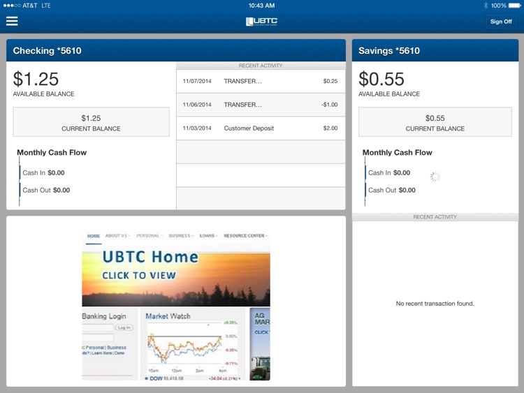 UBTC iPad Version