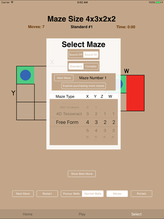 Maze HyperCube Lite iPad screenshot