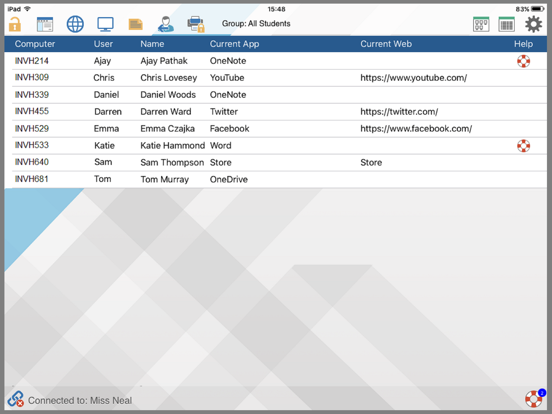 NetSupport Tutor Assistant iPad screenshot
