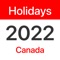 Icon Canada Statutory Holidays 2022