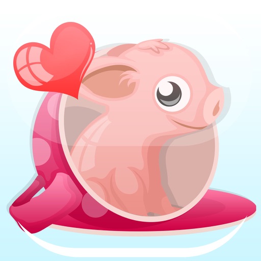 Mini-PigMoji: Teacup Pig Emoji & Stickers App