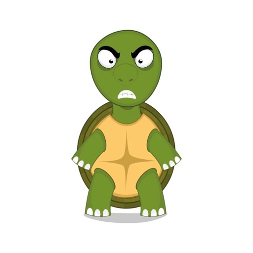 Angry Tortoise Stickers