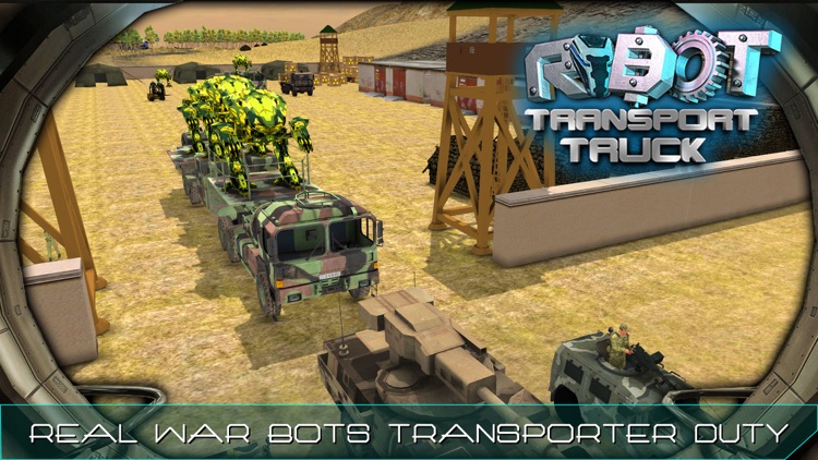 Robot Transport Truck & Driving Simulator Game