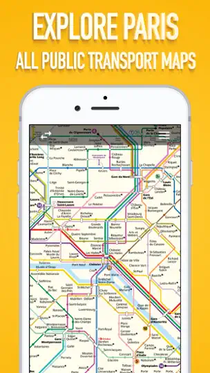 Paris Metro Map. iPhone Ekran Görüntüsü 1