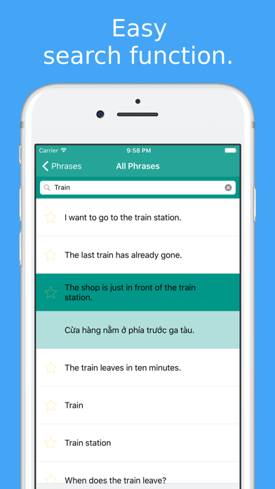 Learn Northern & Southern Vietnamese Phrasebook iPhone screenshot 5 - Education app