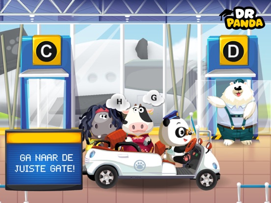 Dr. Panda Vliegveld iPad app afbeelding 3