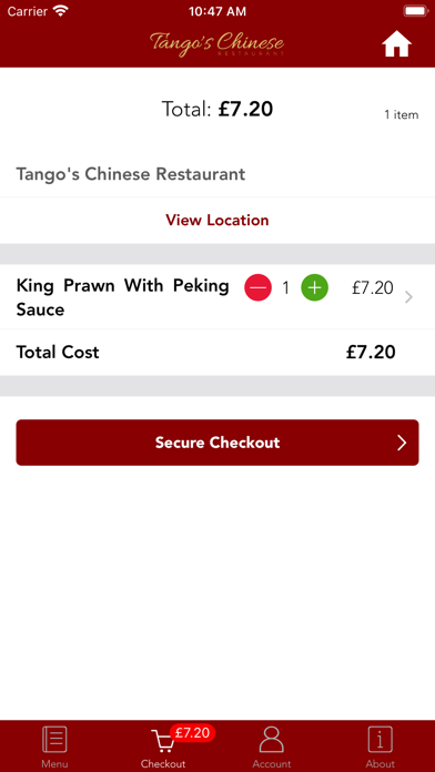 Tango's Chinese Restaurant Screenshot