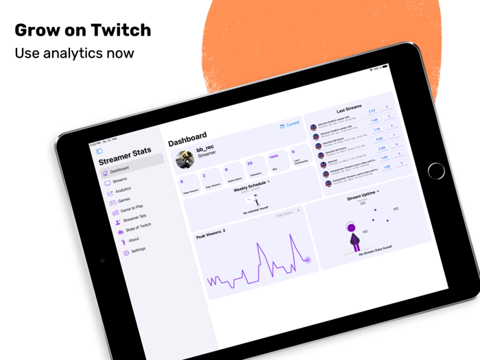 Streamer Stats Twitch tracker