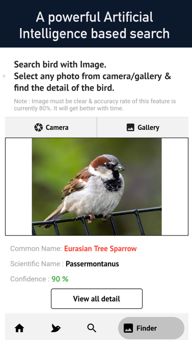 Bird Scanner - 10,000+ Birds Screenshot