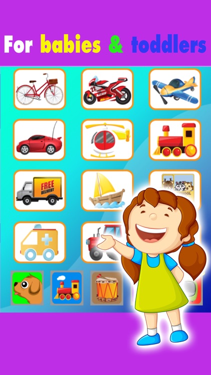 Toddler learning with flashcards games