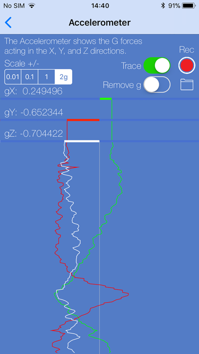 Screenshot #2 pour Sensor Play - Data Recorder