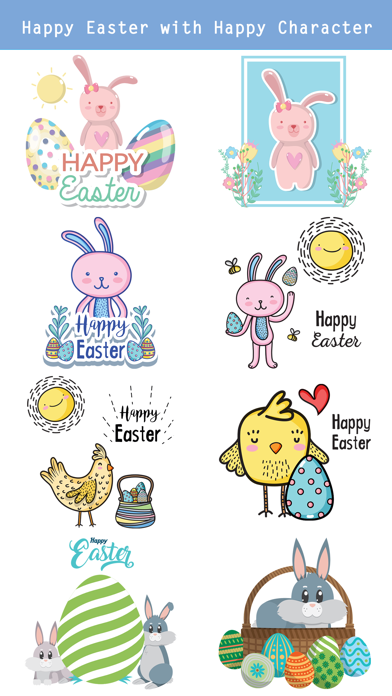 Happy Easter Day Stickers Screenshot