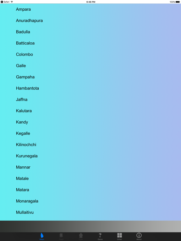 Screenshot #6 pour Sri Lanka District Maps and Capitals