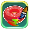 Donut Coloring Book Game For Kids And Children