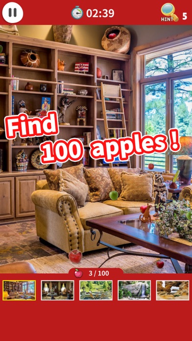 Screenshot #1 pour Hidden Object Game : 100 Apples