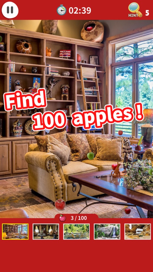 #1. Hidden Object Game : 100 Apples (iOS) 由: Wasabi Applications