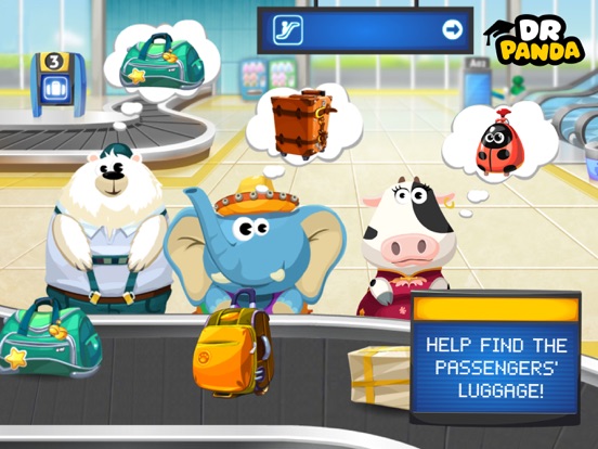 Dr. Panda Airport iPad screenshot 4 - Education app