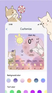 cuteweather: weather widget iphone screenshot 2