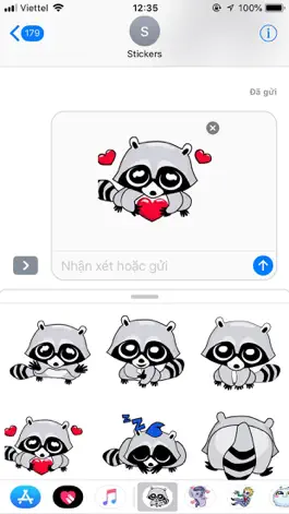 Game screenshot Raccoon Cute Funny Stickers apk