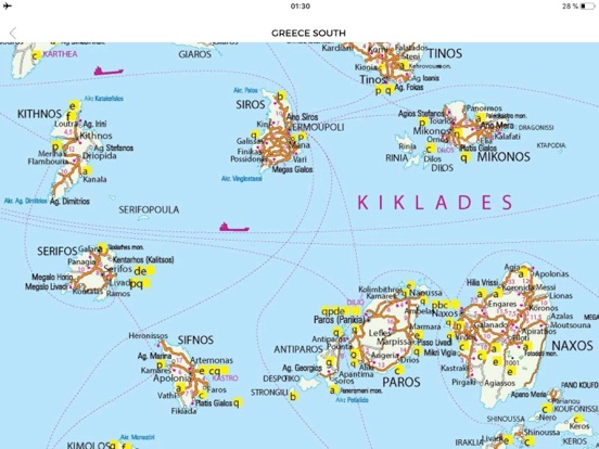 Greek Islands Travel Guide iPad screenshot 5 - Navigation app