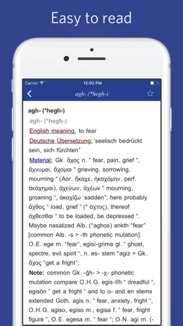 Game screenshot Proto Indo European etymological dictionary apk