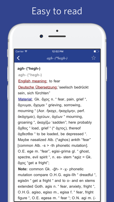 Proto Indo European etymological dictionary Screenshot