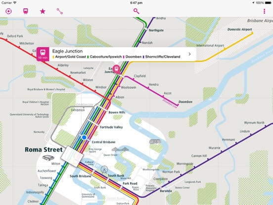 Screenshot #4 pour Brisbane Rail Map Lite