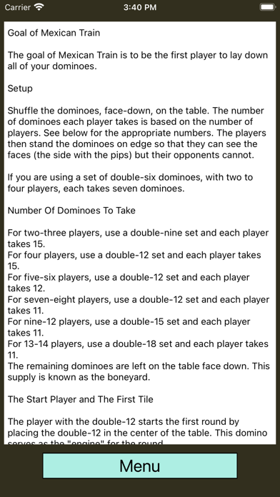 AC - Mexican Train Scorecard Screenshot
