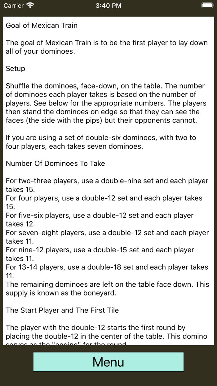 AC - Mexican Train Scorecard