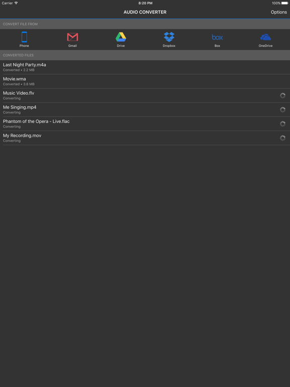 Screenshot #4 pour Audio Converter by Cometdocs - Convert Audio Files